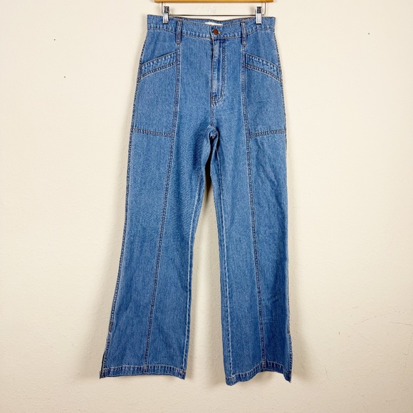 Madewell Relaxed Loose Flare Jeans Size 28 - Picture 1 of 6